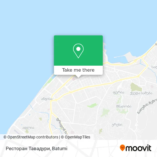 Ресторан Тавадури map