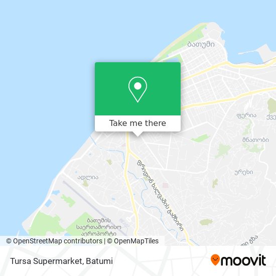 Tursa Supermarket map