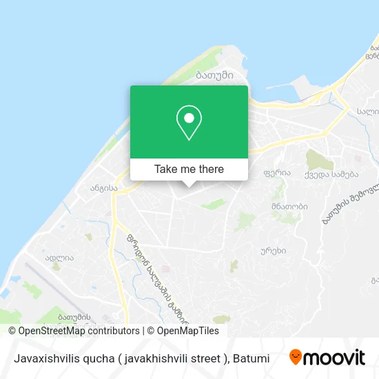 Карта Javaxishvilis qucha ( javakhishvili street )