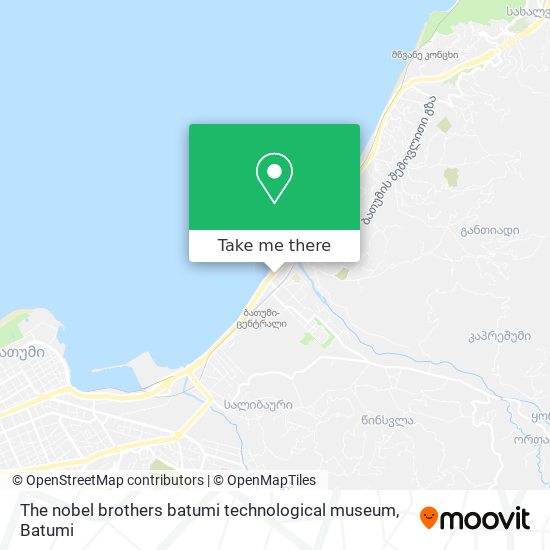 The nobel brothers batumi technological museum map