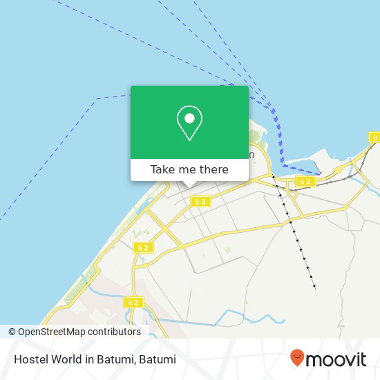 Hostel World in Batumi map