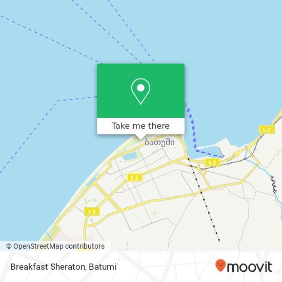 Карта Breakfast Sheraton