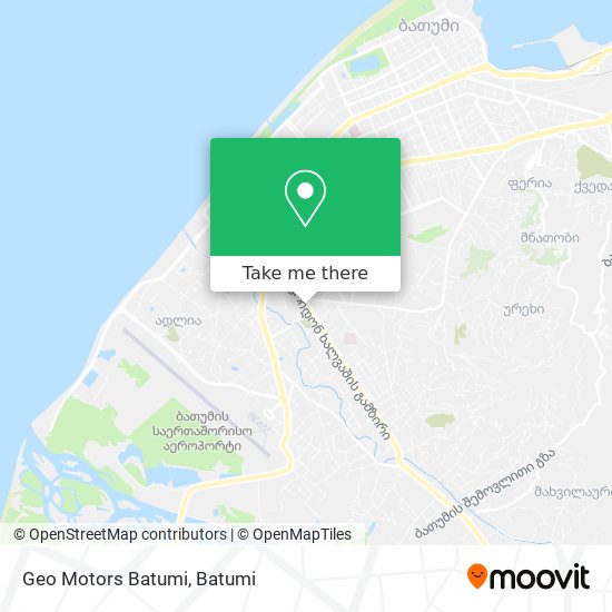 Карта Geo Motors Batumi