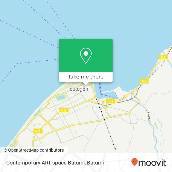 Contemporary ART space Batumi map