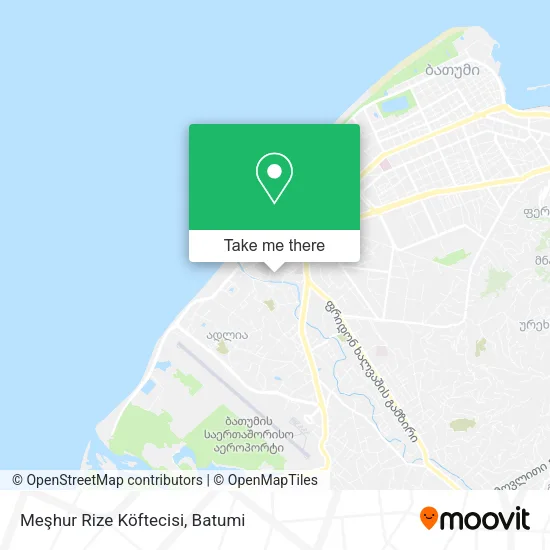Карта Meşhur Rize Köftecisi