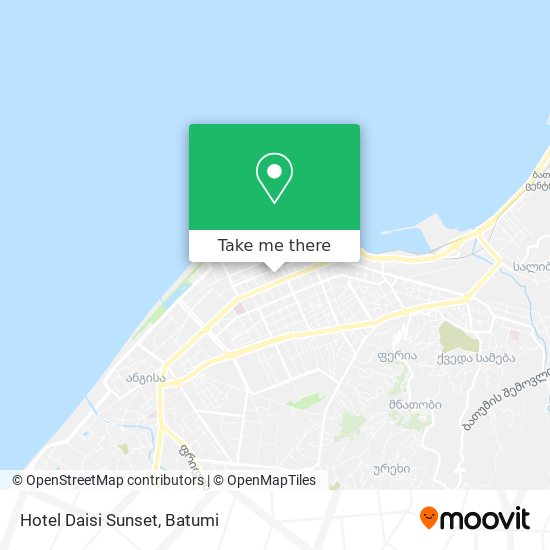 Hotel Daisi Sunset map