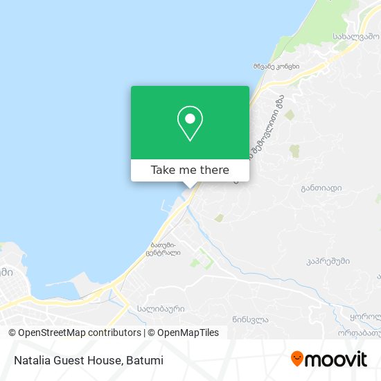 Natalia Guest House map