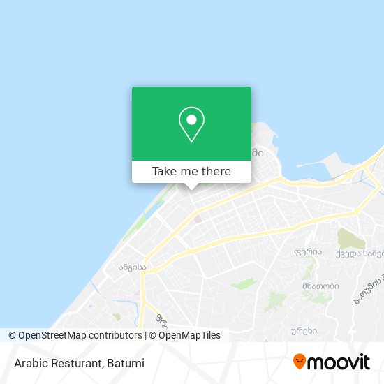 Arabic Resturant map
