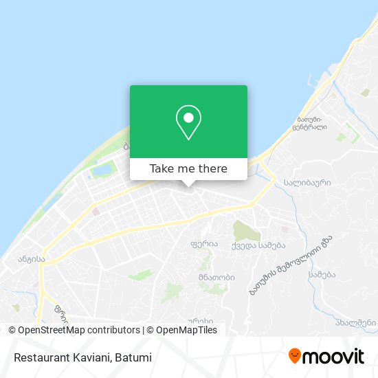 Restaurant Kaviani map