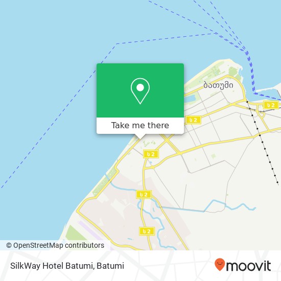 SilkWay Hotel Batumi map