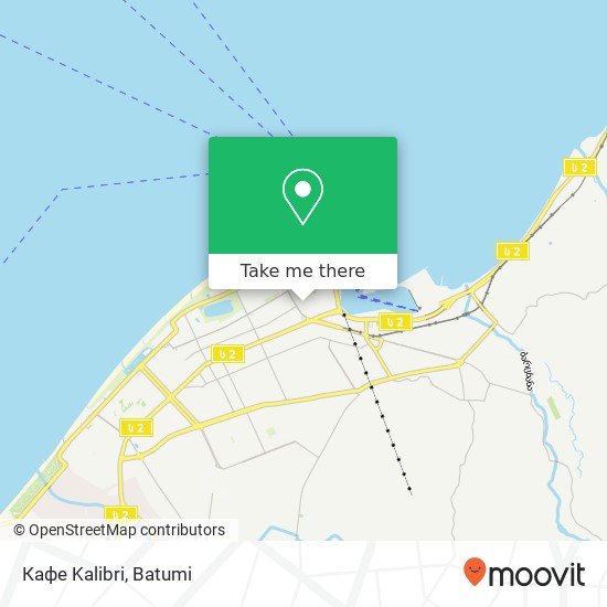 Карта Кафе Kalibri