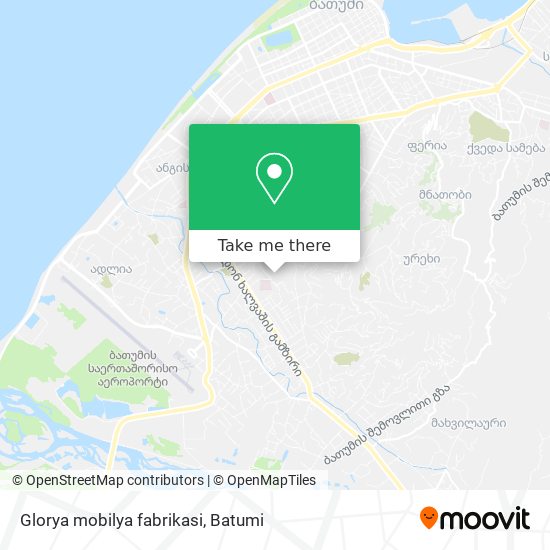 Карта Glorya mobilya fabrikasi