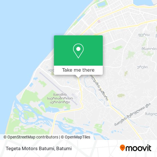 Карта Tegeta Motors Batumi