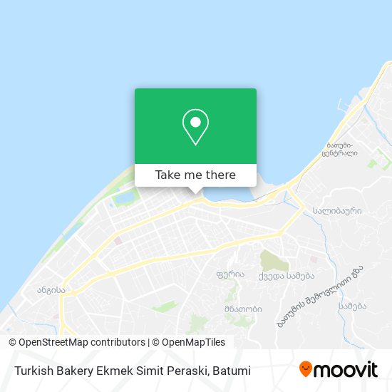 Карта Turkish Bakery Ekmek Simit Peraski