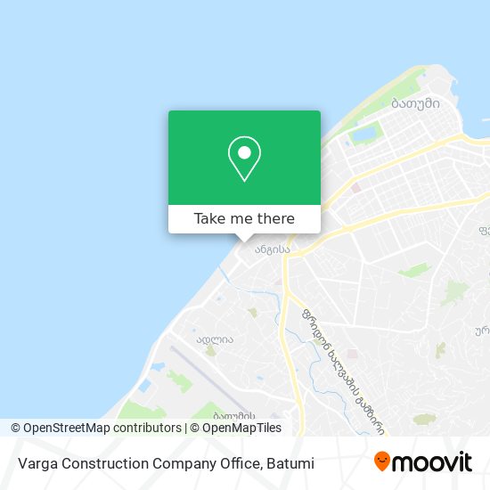 Varga Construction Company Office map