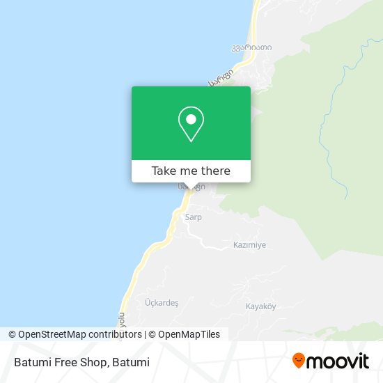 Batumi Free Shop map