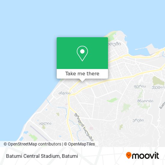 Карта Batumi Central Stadium