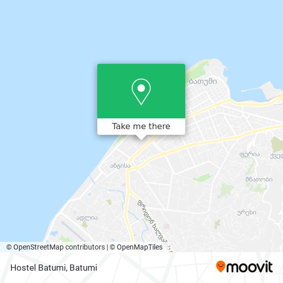 Hostel Batumi map