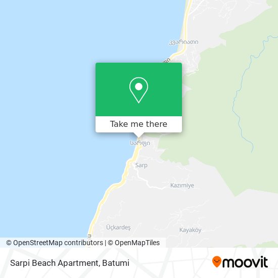 Sarpi Beach Apartment map