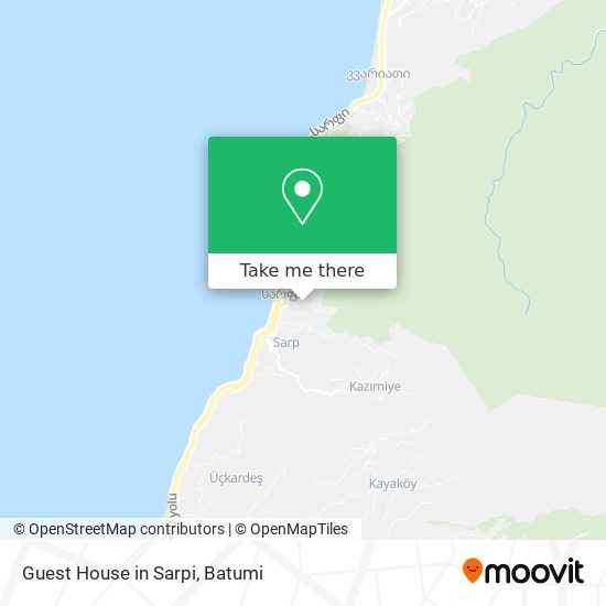 Guest House in Sarpi map