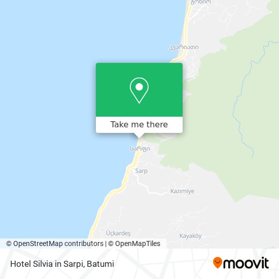 Hotel Silvia in Sarpi map