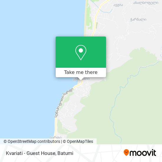 Карта Kvariati - Guest House