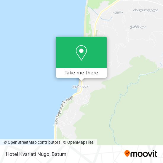 Карта Hotel Kvariati Nugo