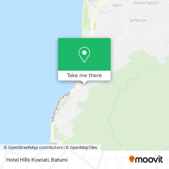Hotel Hills Kvariati map