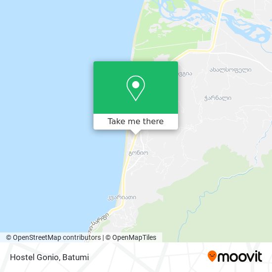 Hostel Gonio map