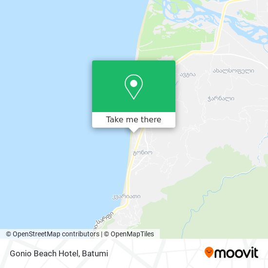 Gonio Beach Hotel map