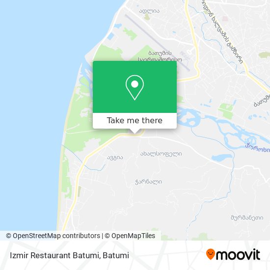 Izmir Restaurant Batumi map