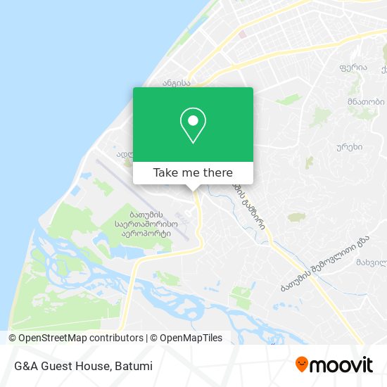 G&A Guest House map