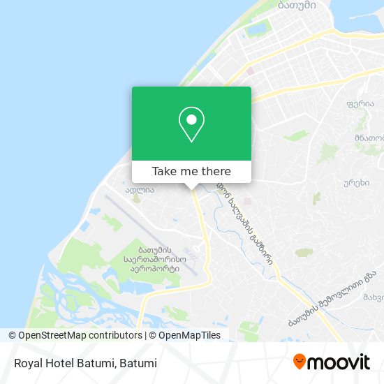 Royal Hotel Batumi map