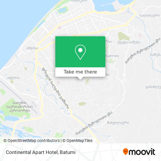 Continental Apart Hotel map