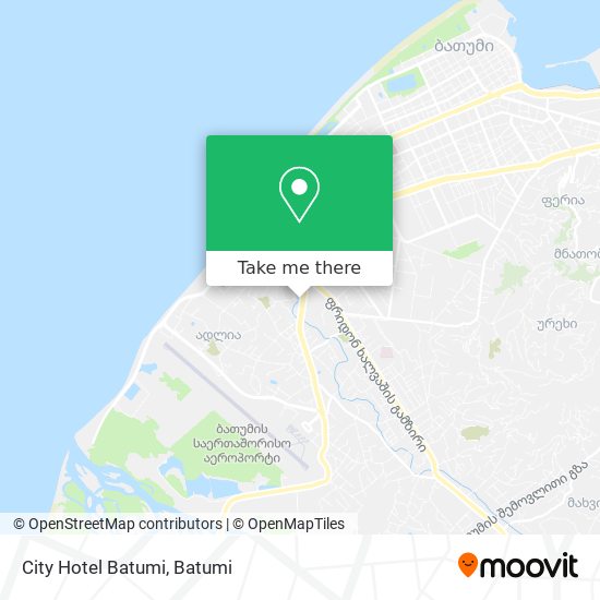 City Hotel Batumi map