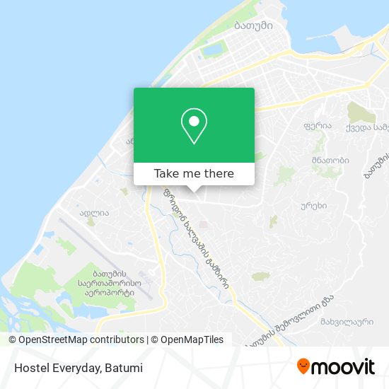 Hostel Everyday map