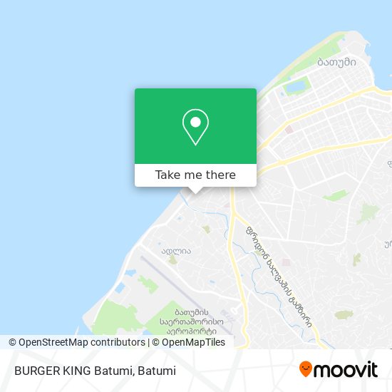 Карта BURGER KING Batumi