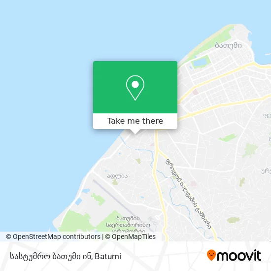 სასტუმრო ბათუმი ინ map