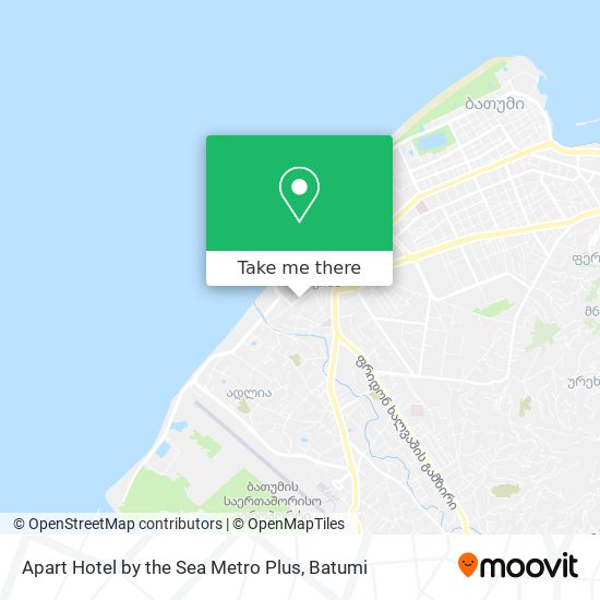 Карта Apart Hotel by the Sea Metro Plus