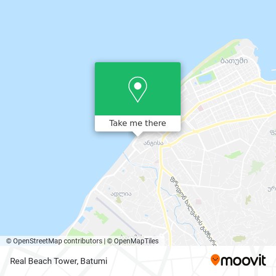 Real Beach Tower map