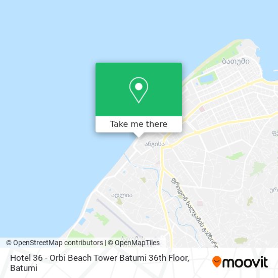 Карта Hotel 36 - Orbi Beach Tower Batumi 36th Floor