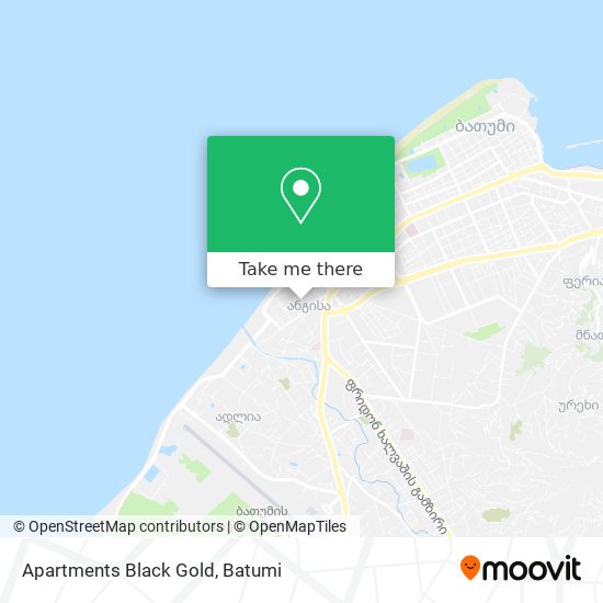 Apartments Black Gold map