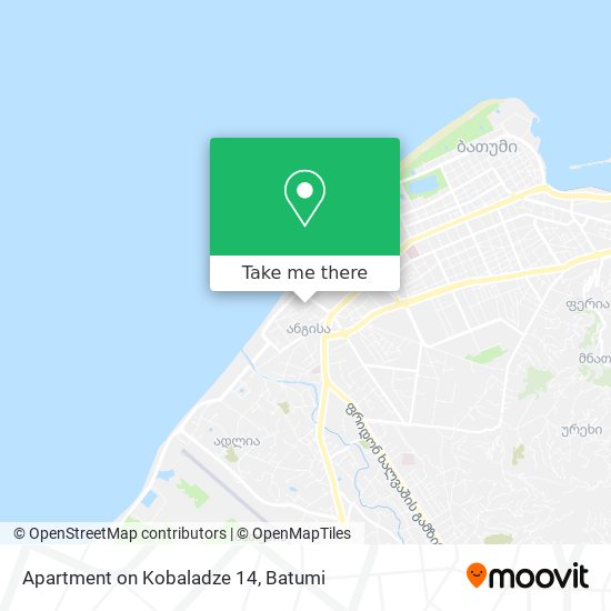 Apartment on Kobaladze 14 map