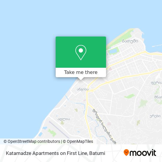 Katamadze Apartments on First Line map