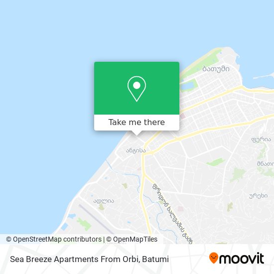 Карта Sea Breeze Apartments From Orbi