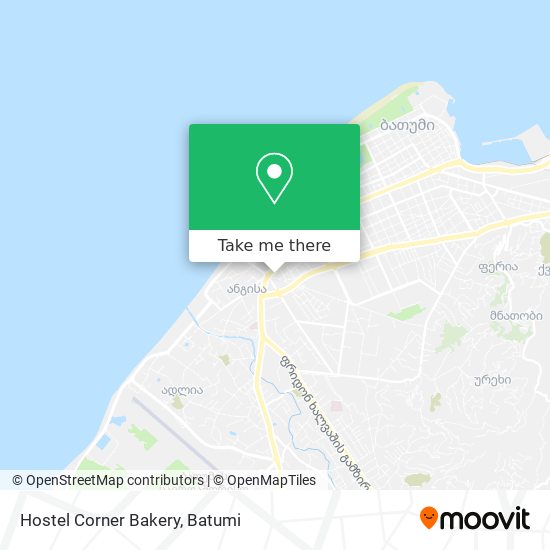 Hostel Corner Bakery map
