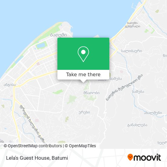 Lela's Guest House map