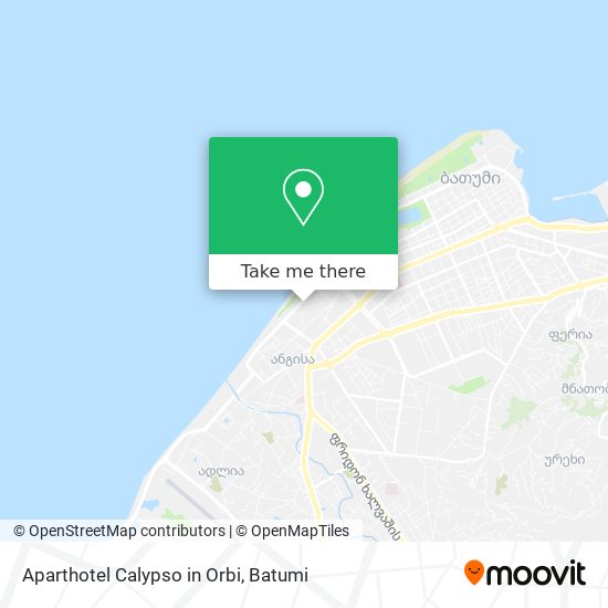 Aparthotel Calypso in Orbi map