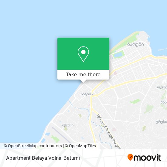 Apartment Belaya Volna map