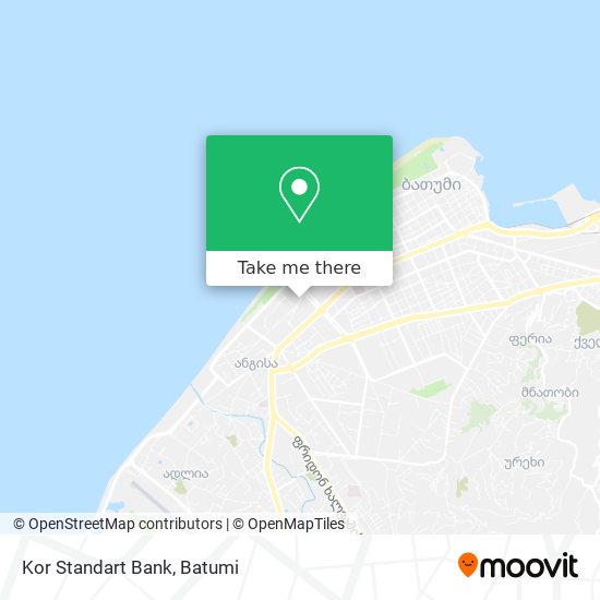 Kor Standart Bank map